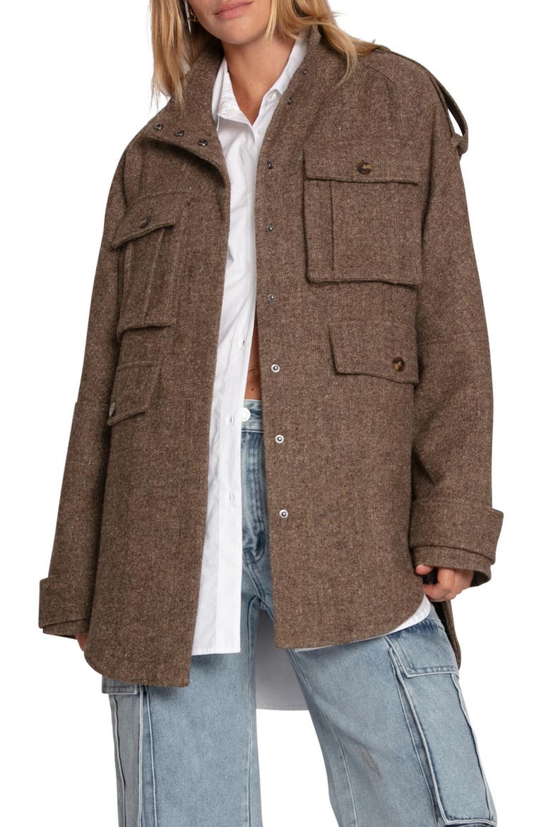 All My Love Wool Blend Jacket, Main, color, MILITARY