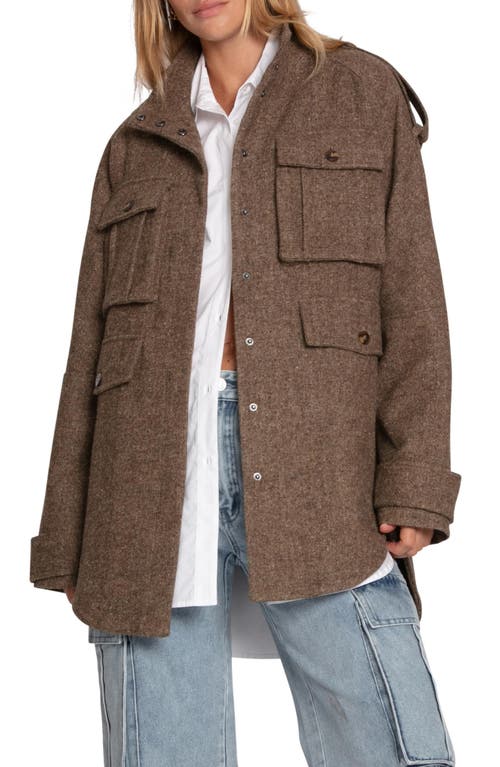 Belle & Bloom All My Love Wool Blend Jacket In Brown