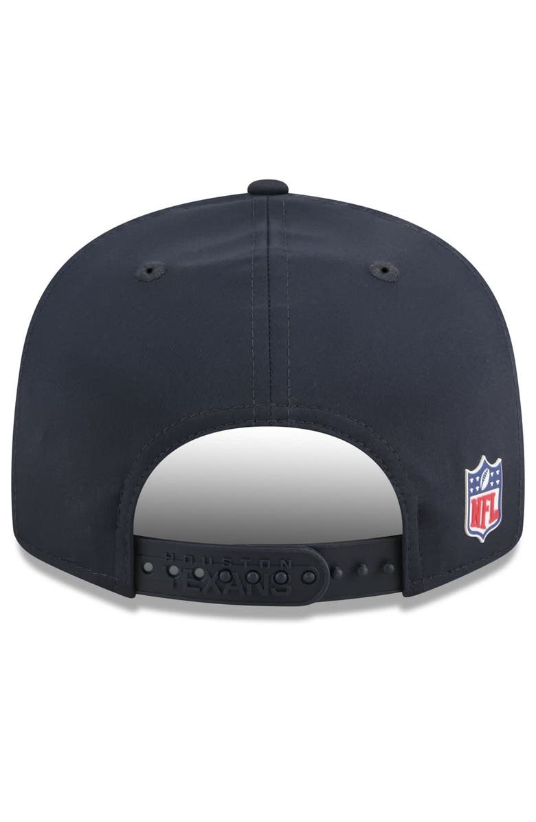New Era Men's New Era Navy Houston Texans 2025 Sideline  Split Panel 9FIFTY Snapback Hat, Alternate, color, Navy