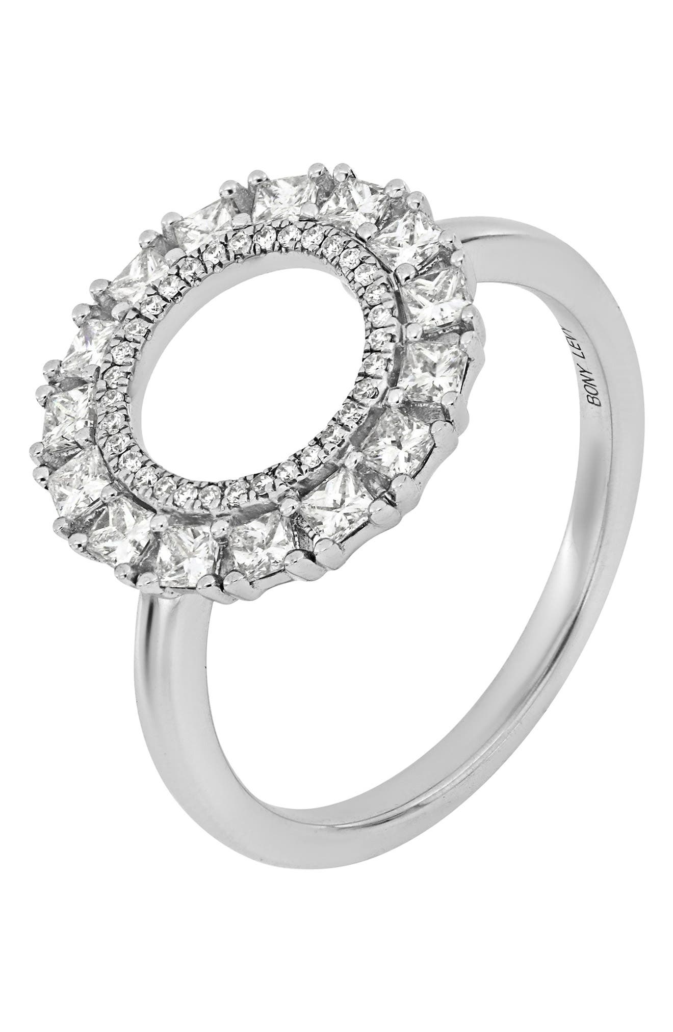 Bony Levy 18K White Gold Diamond Circle Ring - 0.67 ctw