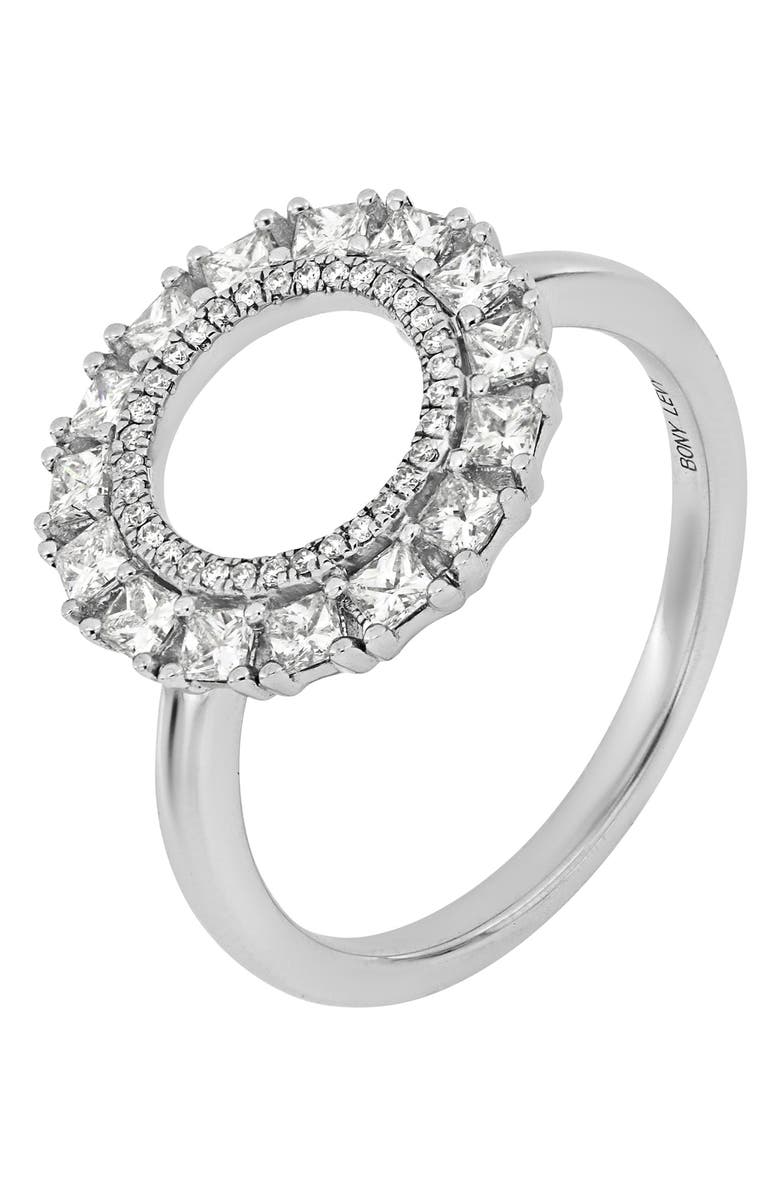 Bony Levy 18K White Gold Diamond Circle Ring - 0.67 ctw, Main, color, Mx0.67 Gvs 18Kwg