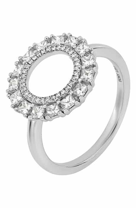 Bony Levy 18K White Gold Diamond Circle Ring - 0.67 ctw
