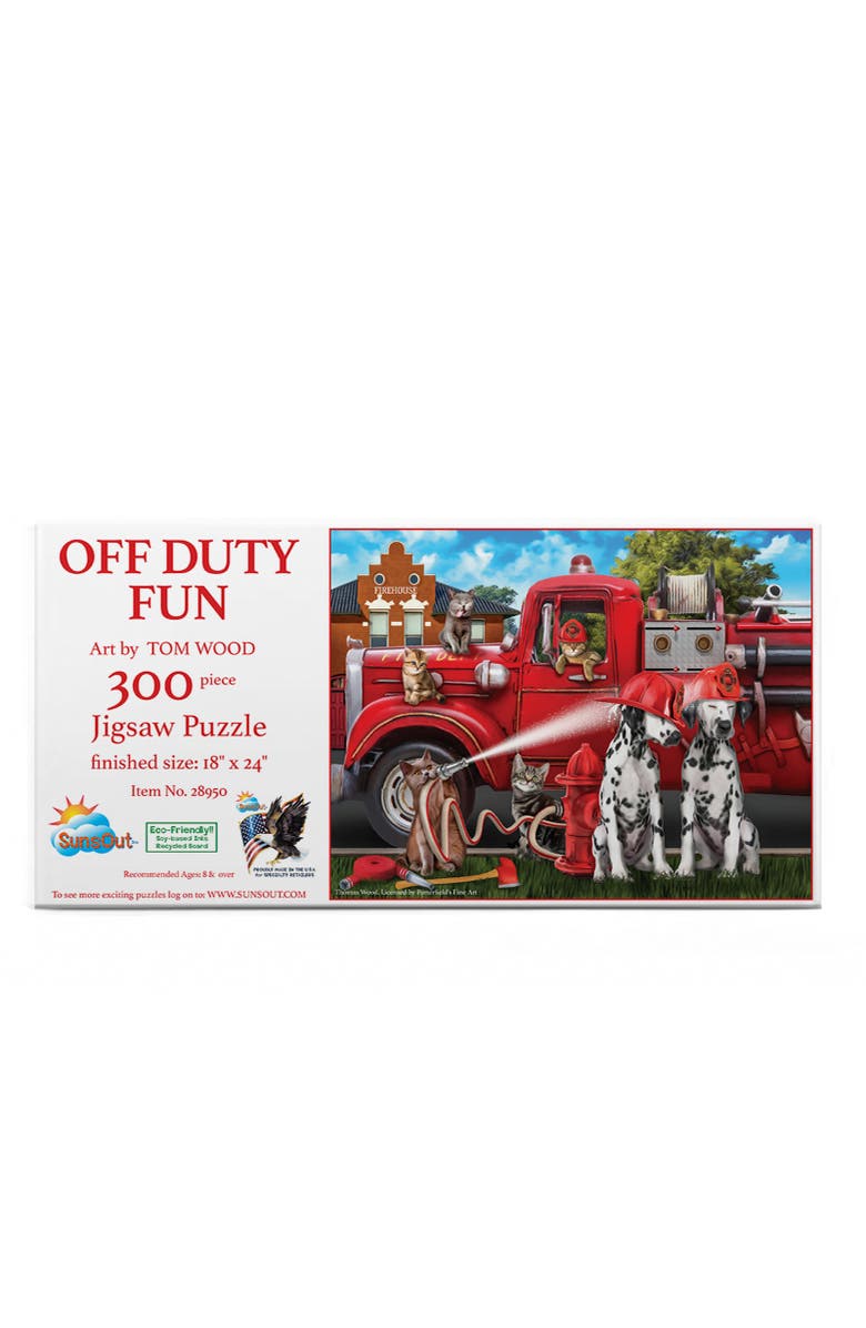 Sunsout Off Duty Fun 300 piece Jigsaw Puzzle for Adults, Alternate, color, Multicolor