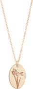 Set & Stones Louise Birth Flower Necklace