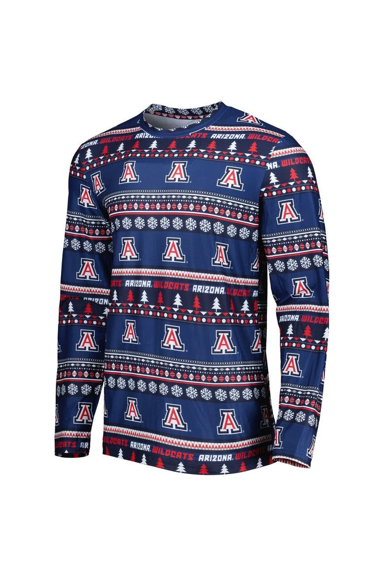Men's Concepts Sport Navy Arizona Wildcats Swivel Long Sleeve T-Shirt & Pants Sleep Set, Alternate, color, Navy