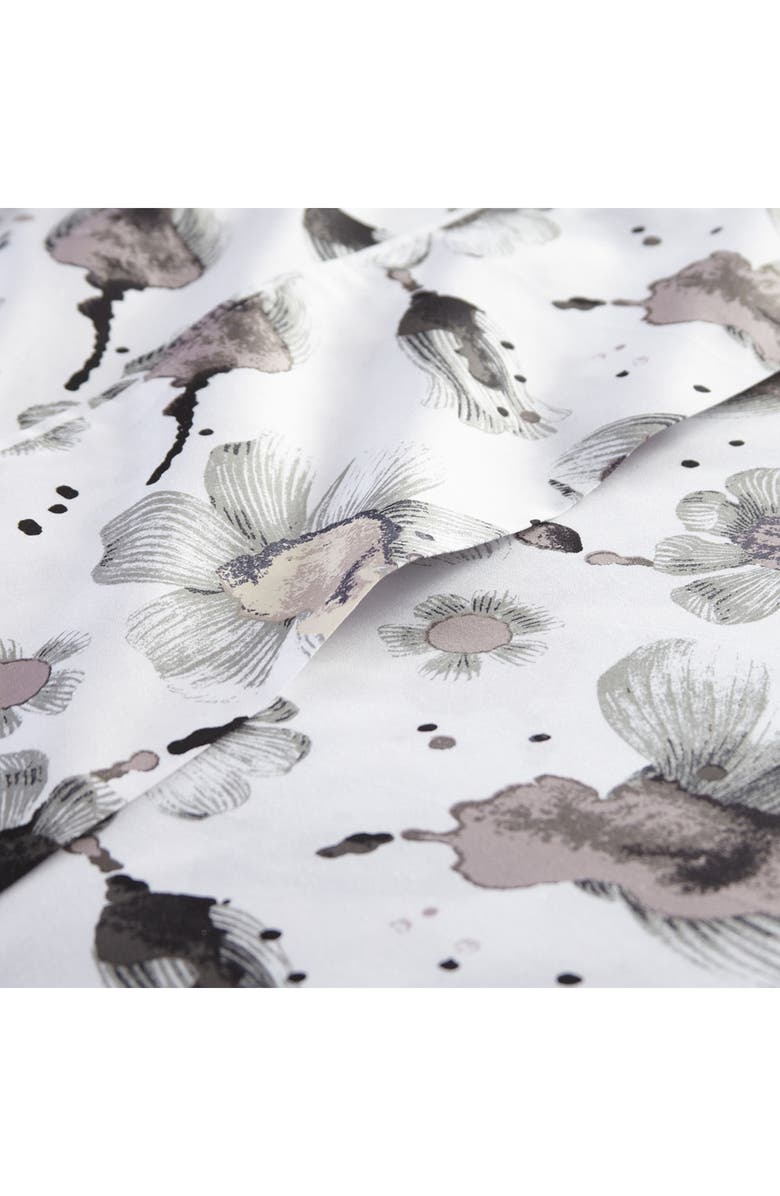 SOUTHSHORE FINE LINENS Premium Collection Extra Deep Pocket 300 Thread-Count 4-Piece Sheet Set, Alternate, color, Watercolor Symphony Grey