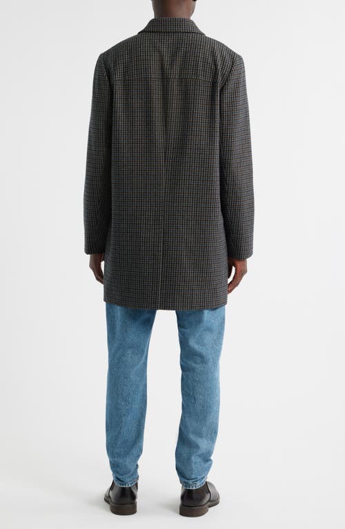 Rails Hockney Plaid Check Overcoat In Multi