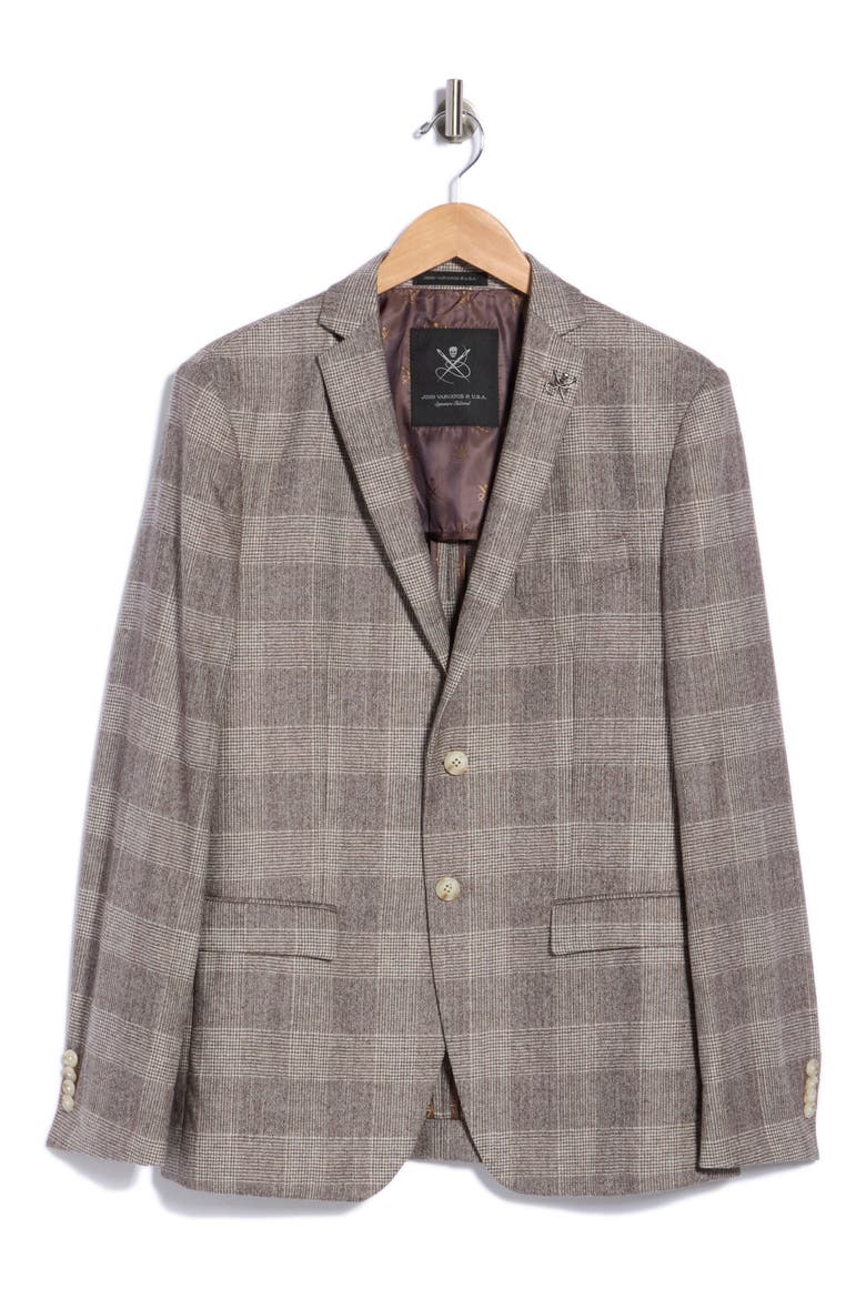 Wool Blend Sport Coat, Main, color, BROWN