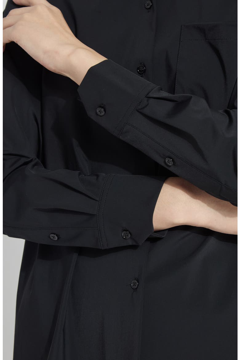 Schiffer 2.0 Microfiber Button Down Shirt, Alternate, color, BLACK