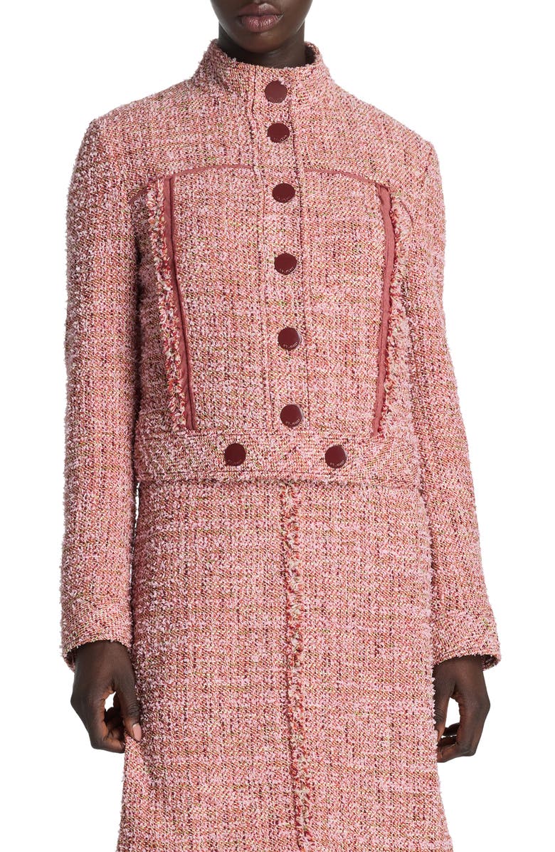 St. John Collection Boxy Tweed Crop Jacket, Main, color,