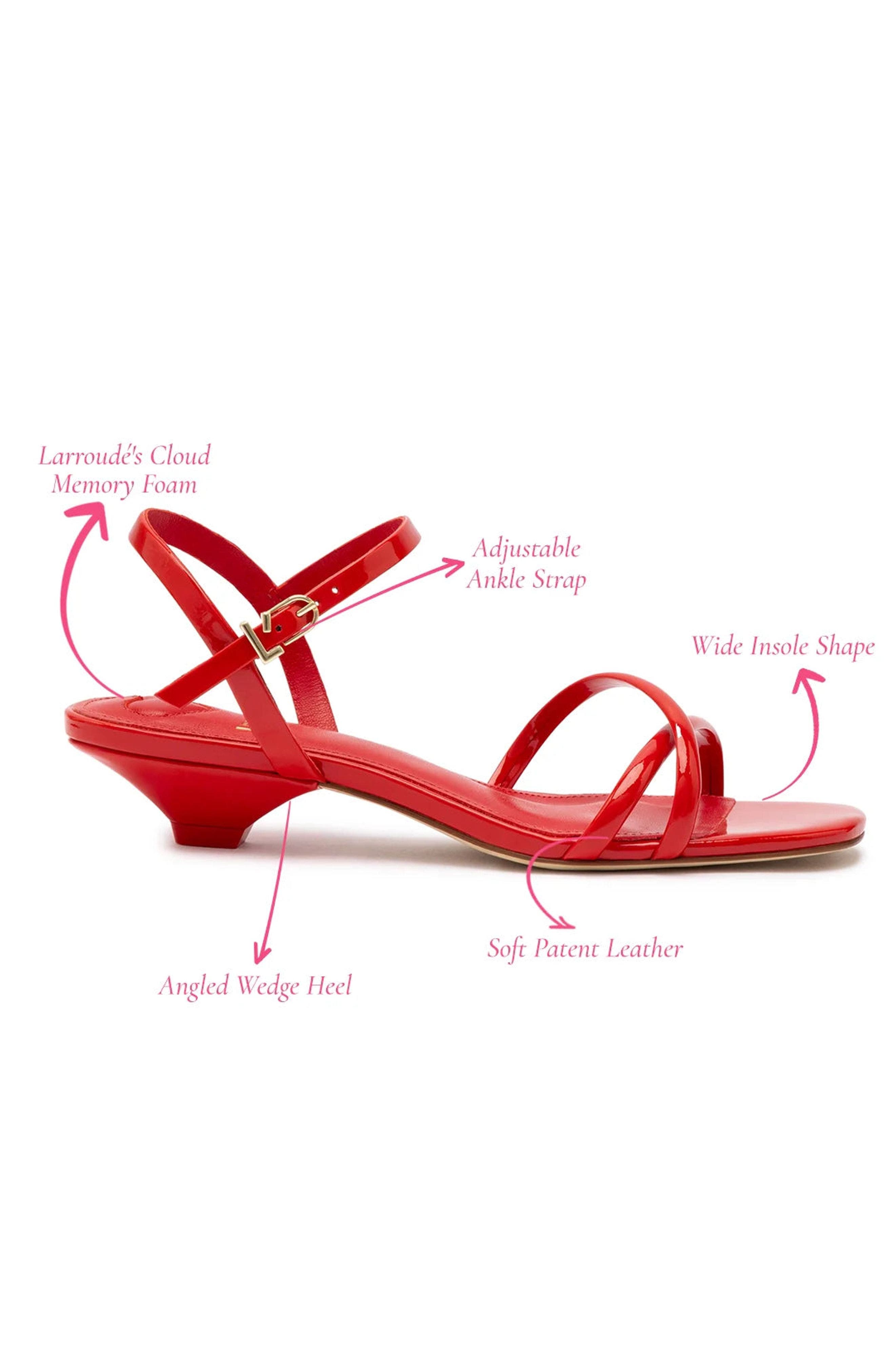 Charlotte Sandal, Alternate, color, Scarlet