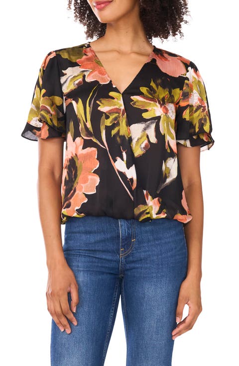 Surplice Neck Blouse