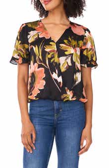 Vince Camuto Surplice Neck Blouse