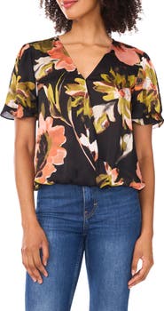 Vince Camuto Surplice Neck Blouse