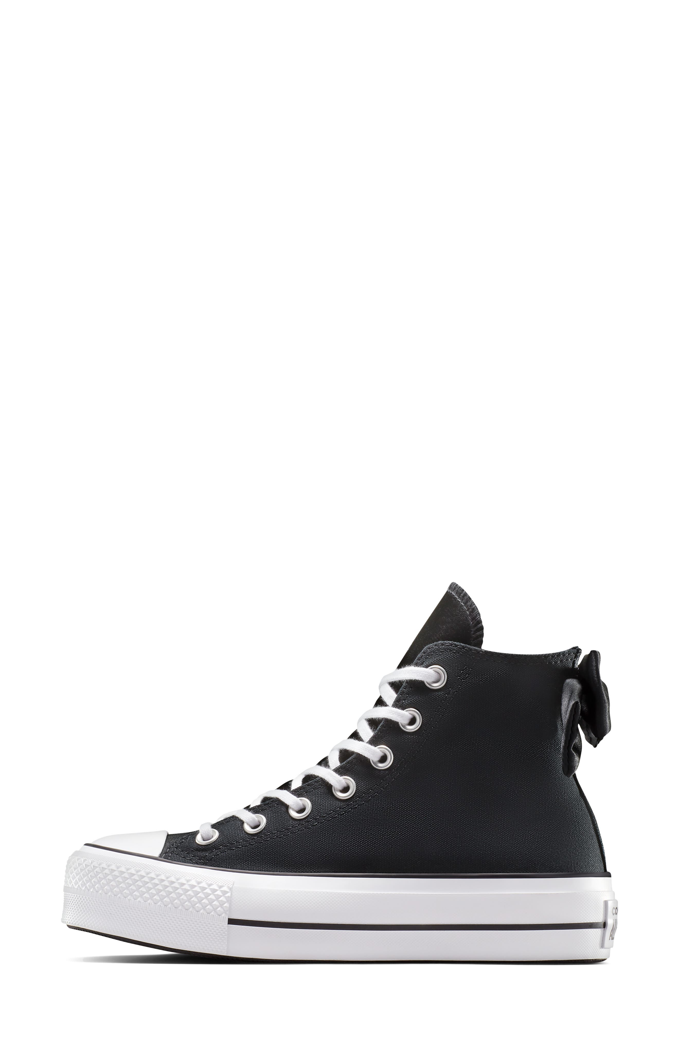 Converse Chuck Taylor<sup>®</sup> All Star<sup>®</sup> Bow High Top Sneaker, Alternate, color, 