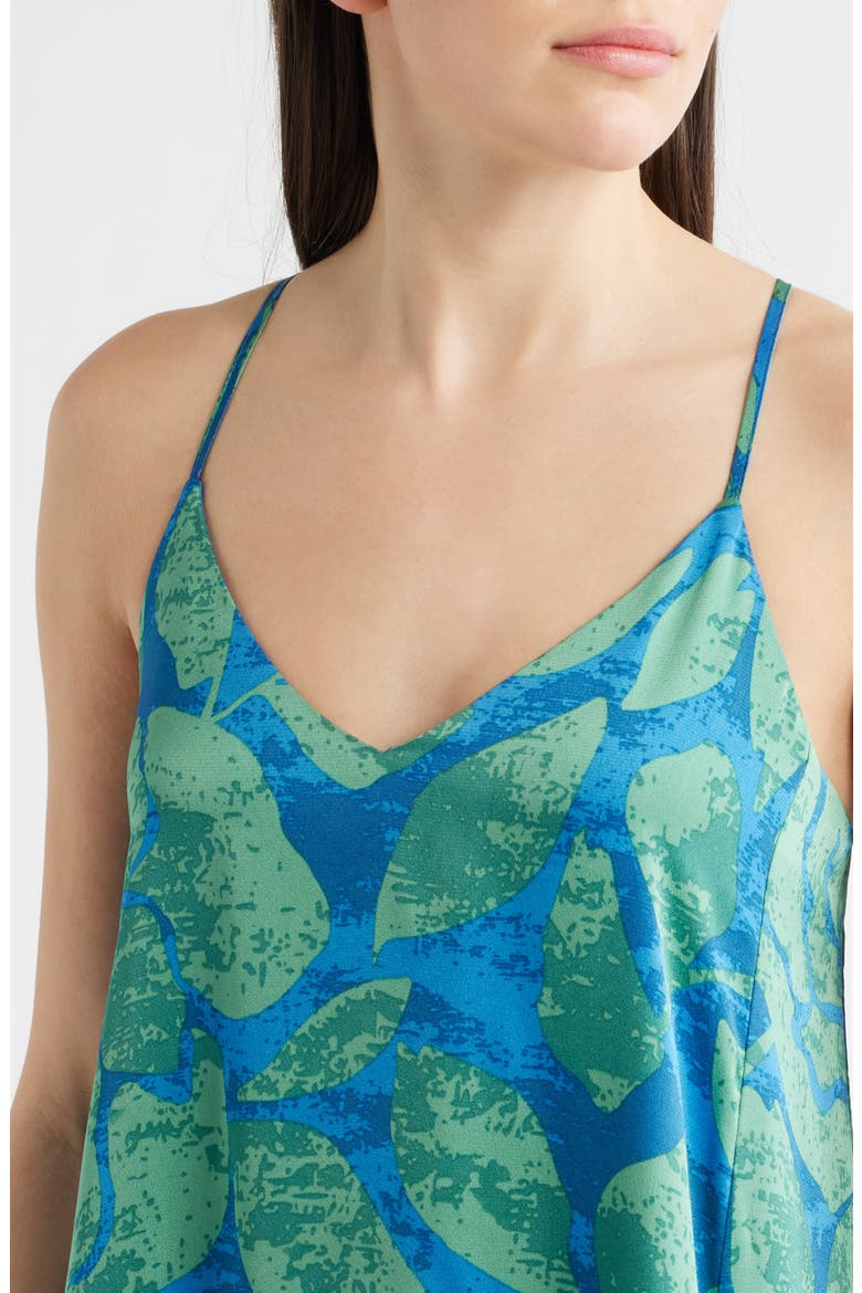 Print Pocket Sleeveless Maxi Dress, Alternate, color, GREEN BLUE