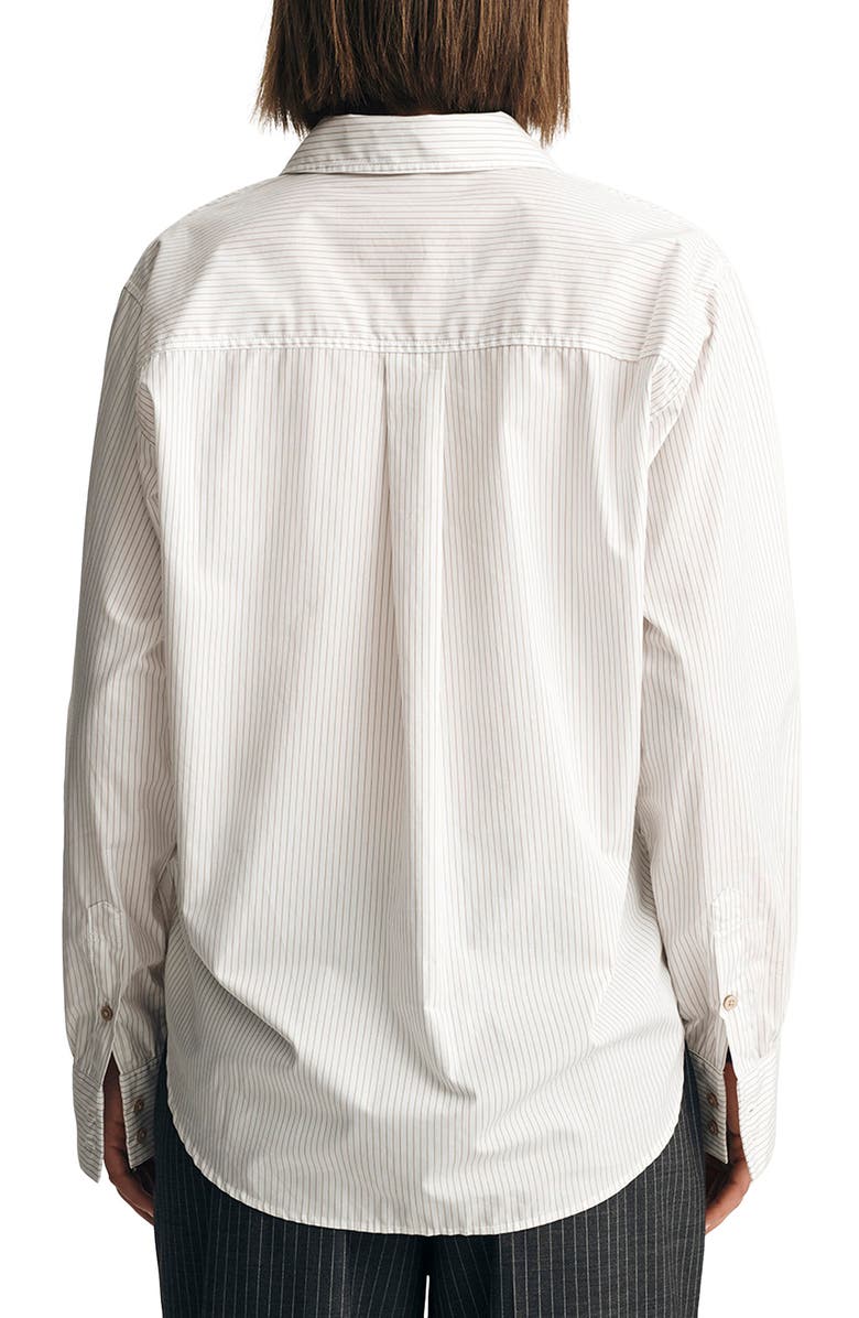 Mavi Jeans Stripe Relaxed Fit Cotton Button-Up Shirt, Alternate, color, 