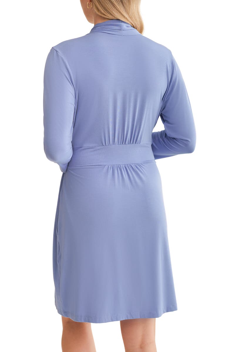Fleur't Iconic Short Robe, Alternate, color, Denim