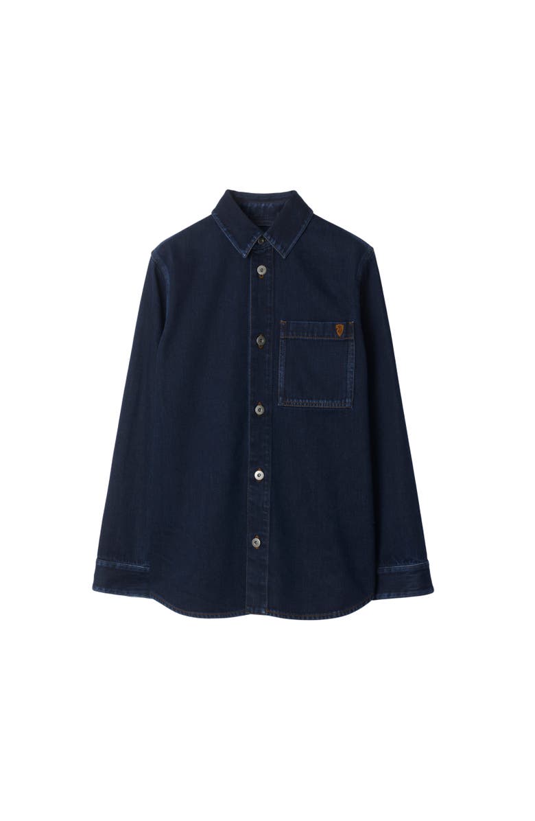 Burberry Regular Fit Denim Shirt, Alternate, color, 