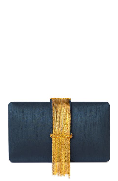 Jewel Fringe Clutch