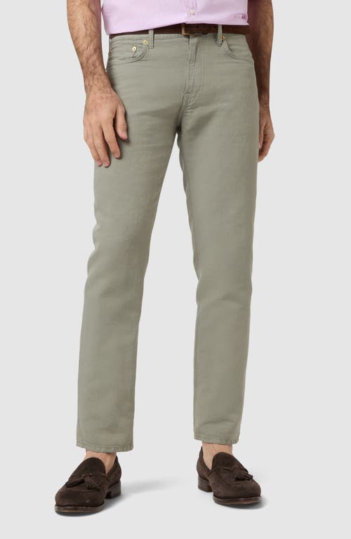 Sid Mashburn Slim Straight Leg 5 Pocket Pants in Sage Canvas 