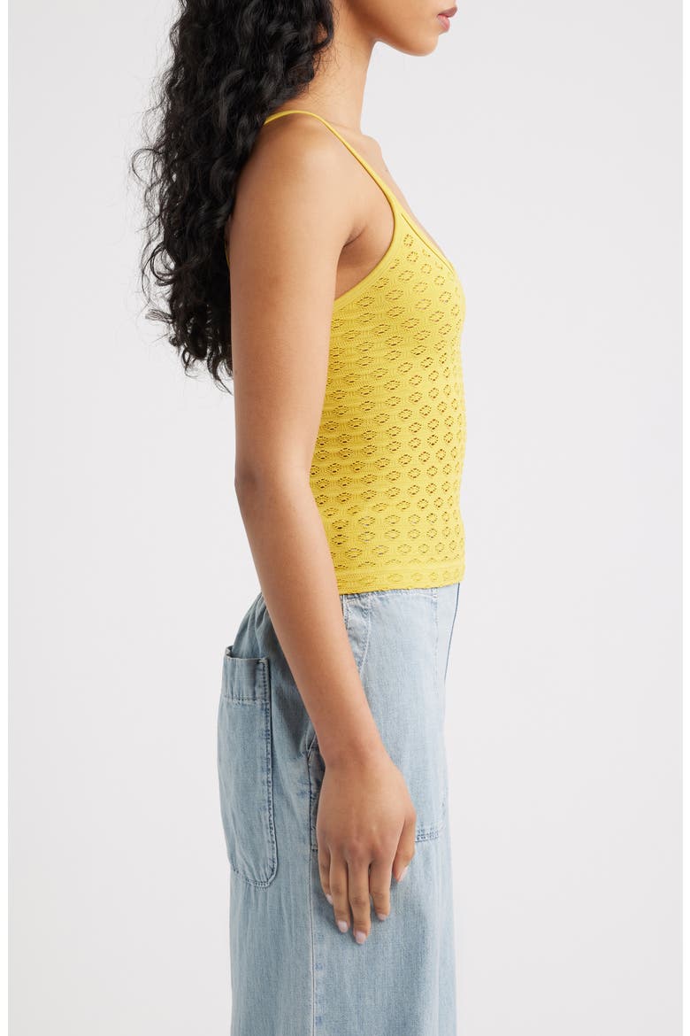 Open Knit Camisole, Alternate, color, YELLOW