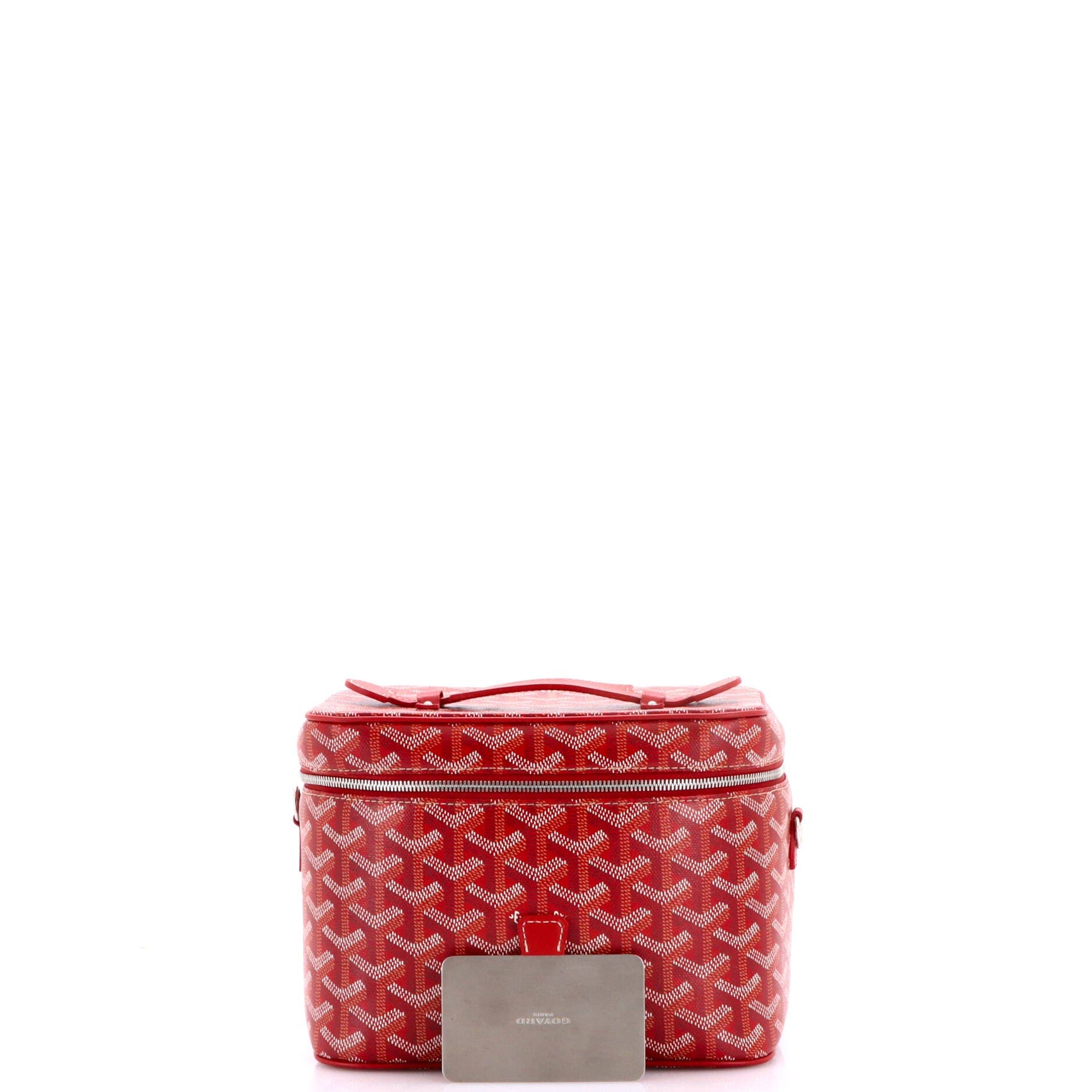Muse Vanity Case Coated Canvas, Alternate, color, Red