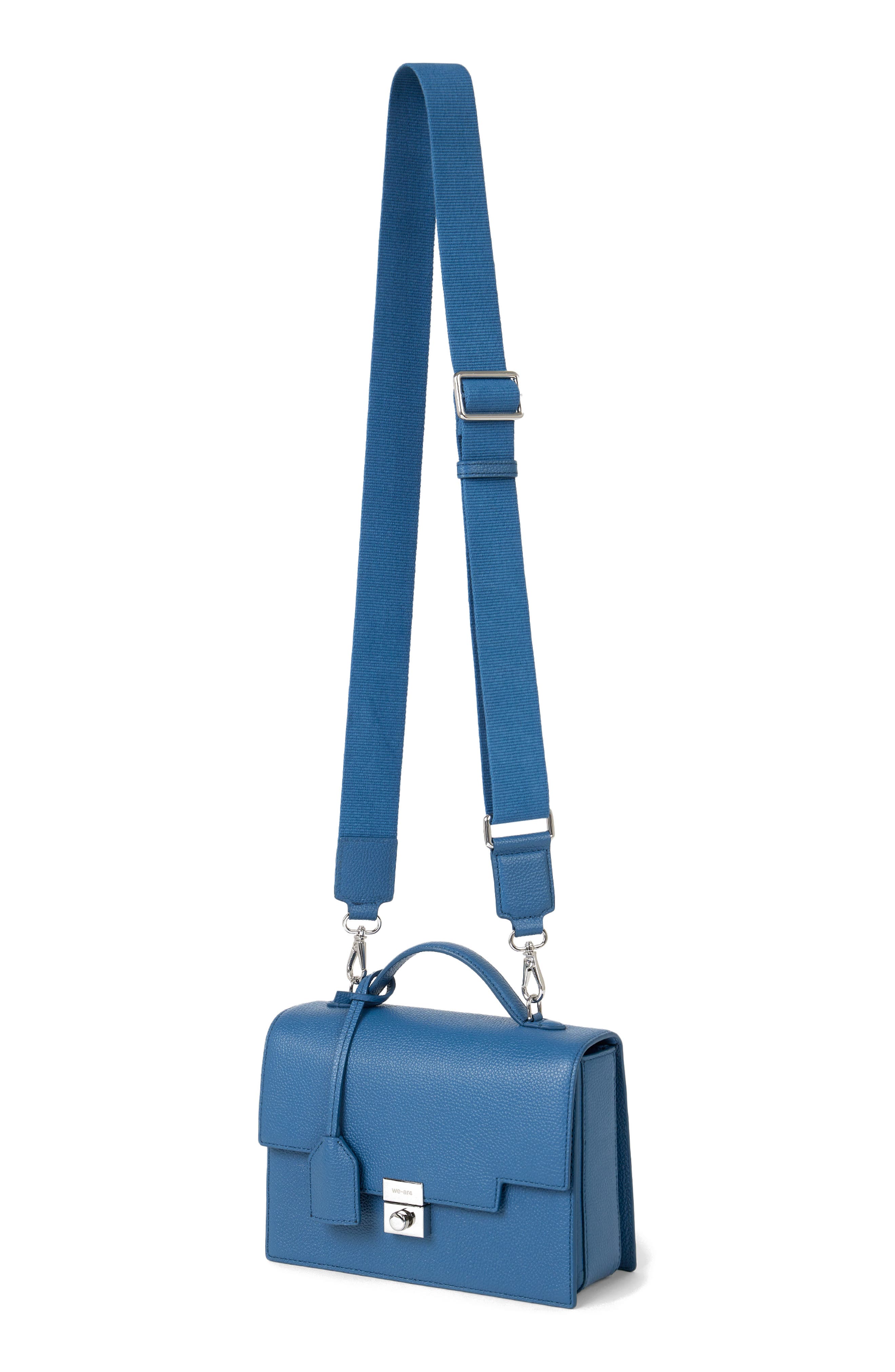 WE-AR4 The Retro Trunk Crossbody Bag, Alternate, color, Dark Chambray