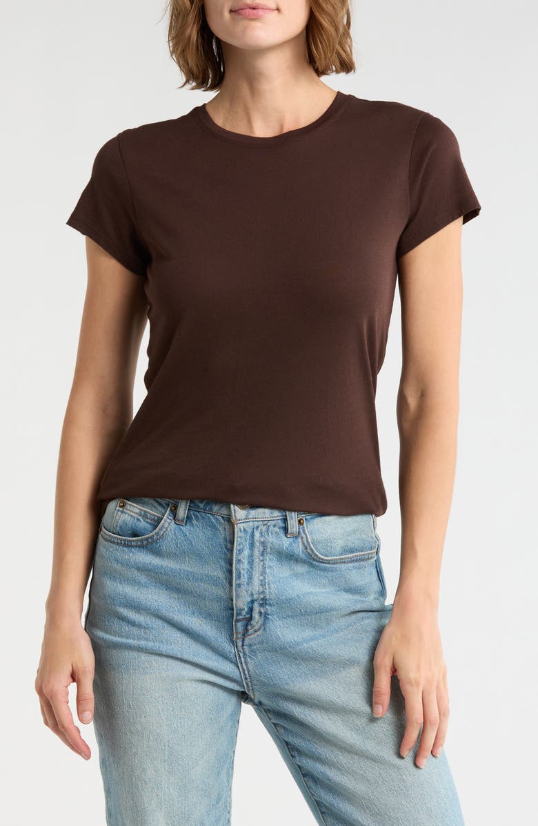 Vince Little Boy T-Shirt, Main, color, Dark Coffee
