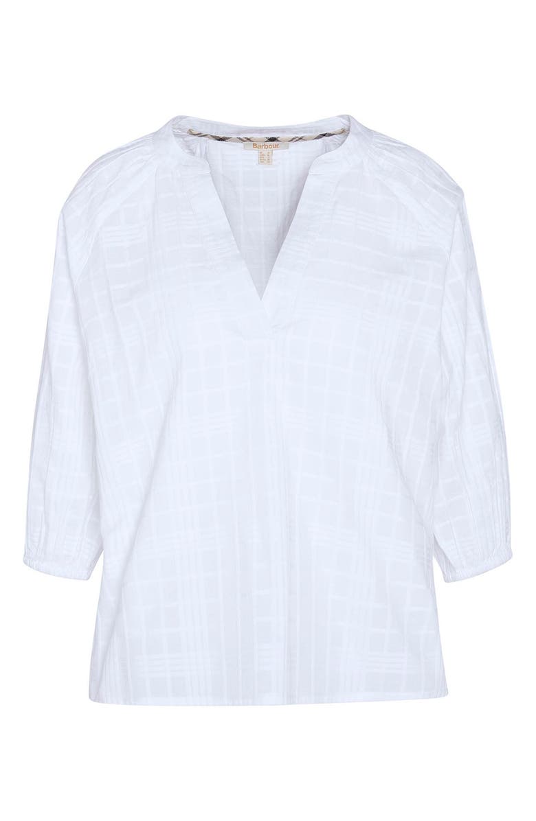 Barbour Heidi Windowpane Check Cotton Top, Alternate, color, 