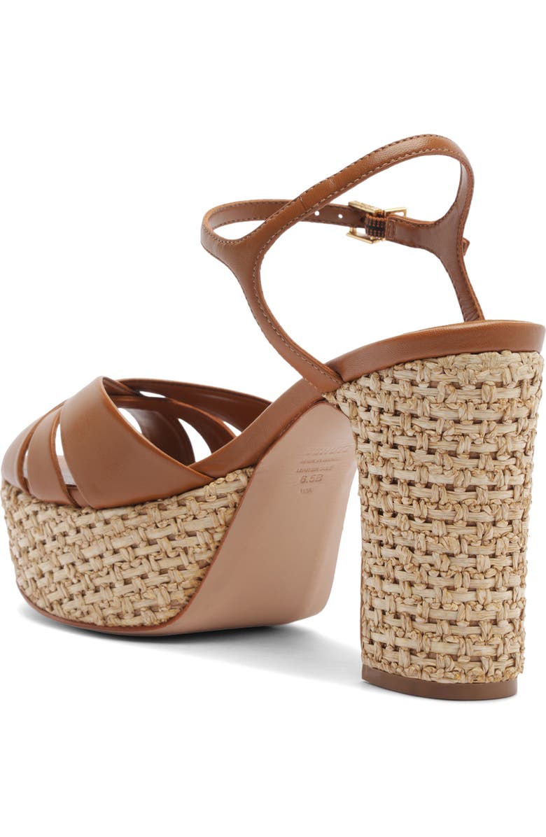 Schutz Keefa Ankle Strap Sandal, Alternate, color, Burnt Honey