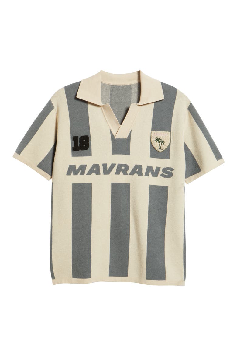 Stripe Knit Soccer Jersey, Alternate, color, BLUE