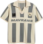 MAVRANS Stripe Knit Soccer Jersey