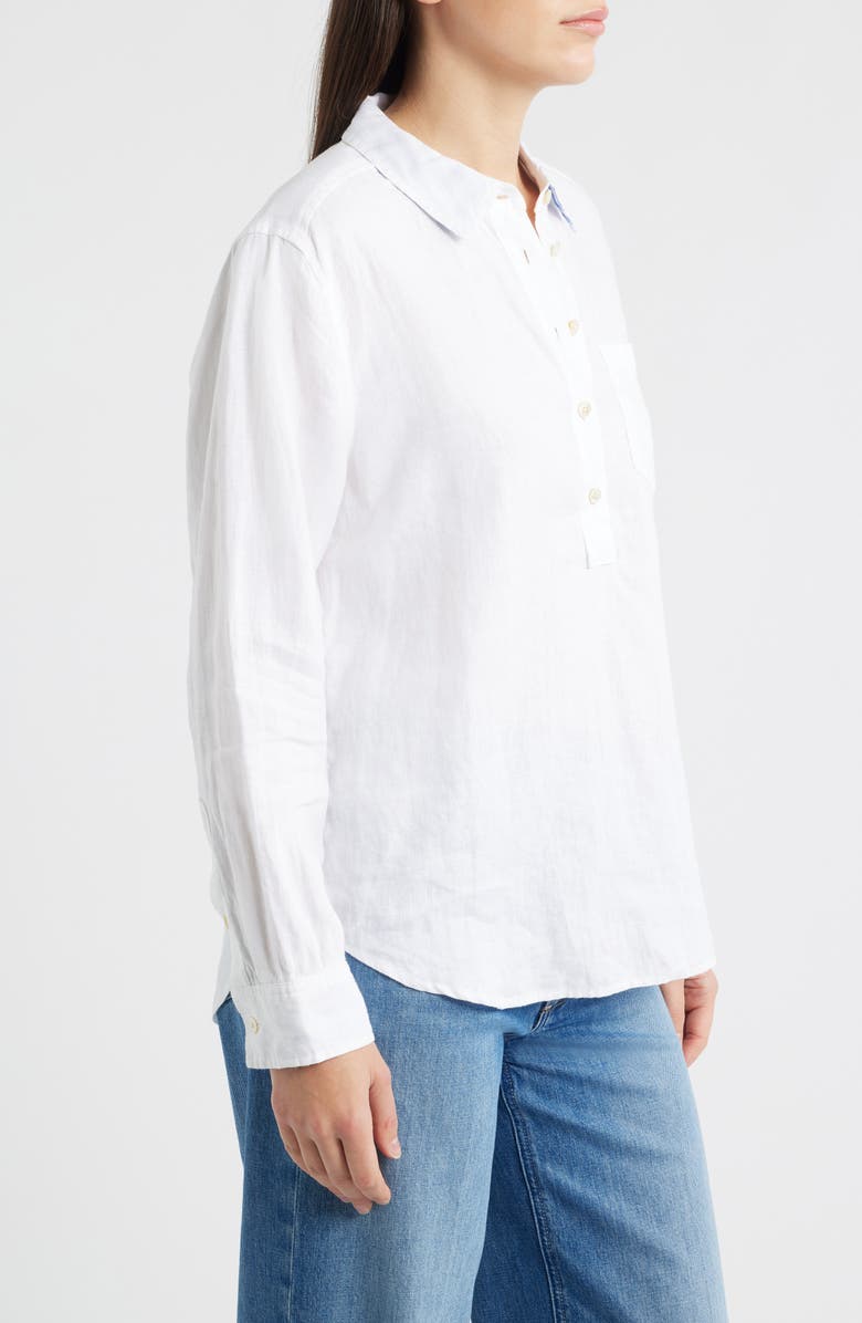 Tommy Bahama Coastalina Popover Blouse, Alternate, color, White