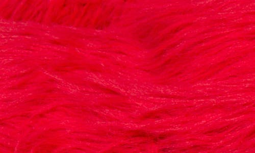 Nasty Gal Shaggy Crop Cardigan In Light Red
