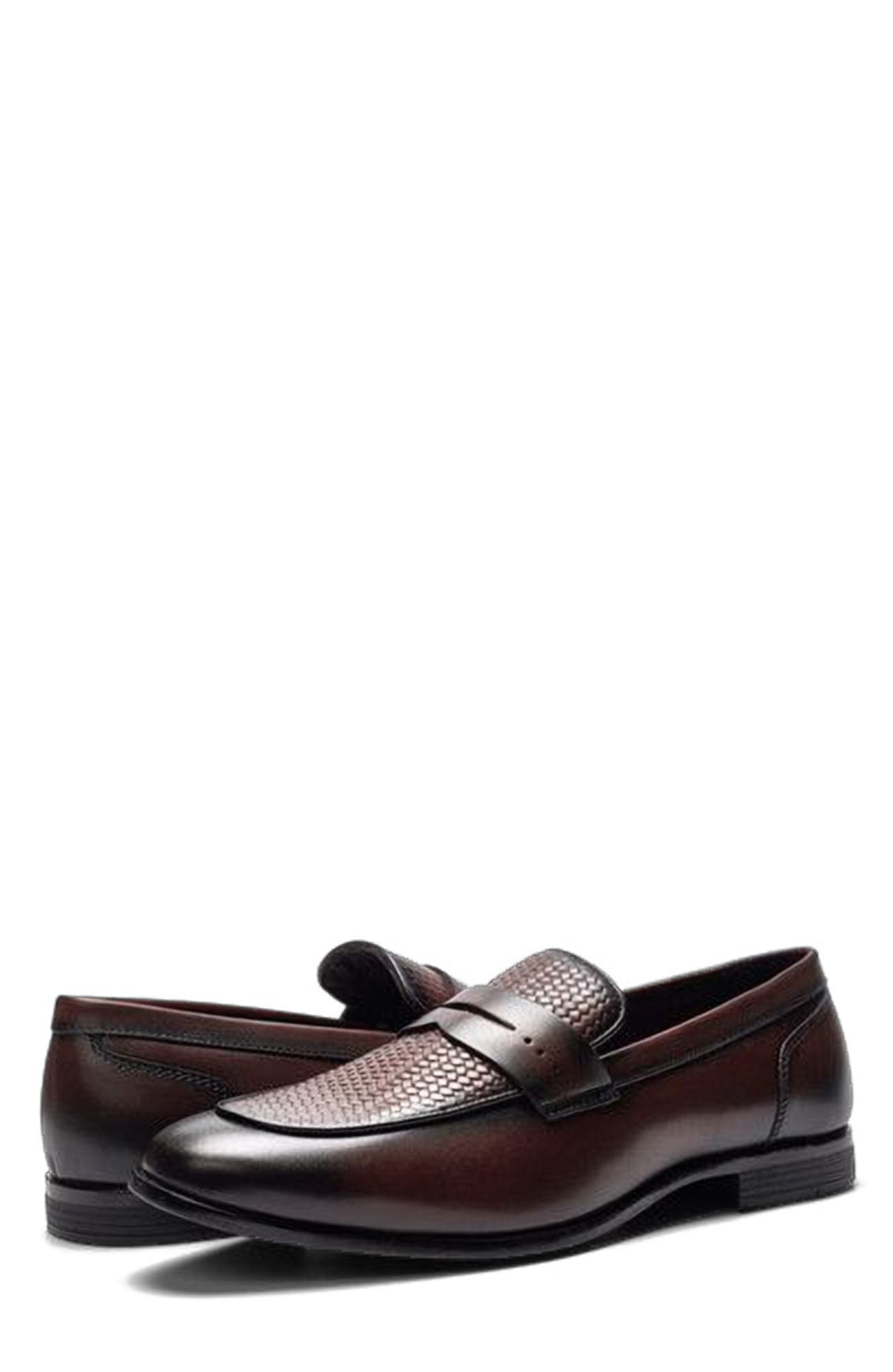 CARLOS SANTANA Solstice Penny Loafer, Alternate, color, Brown Leather