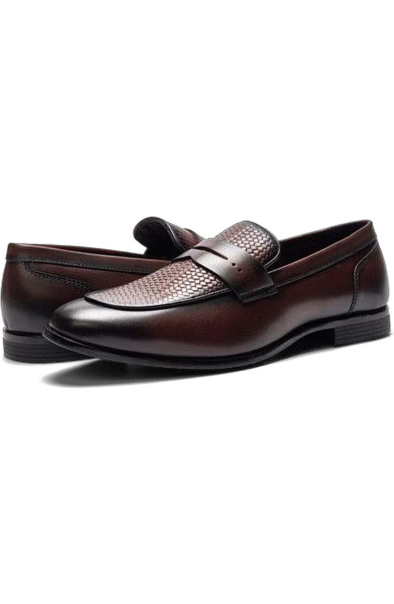 CARLOS SANTANA Solstice Penny Loafer, Alternate, color, Brown Leather