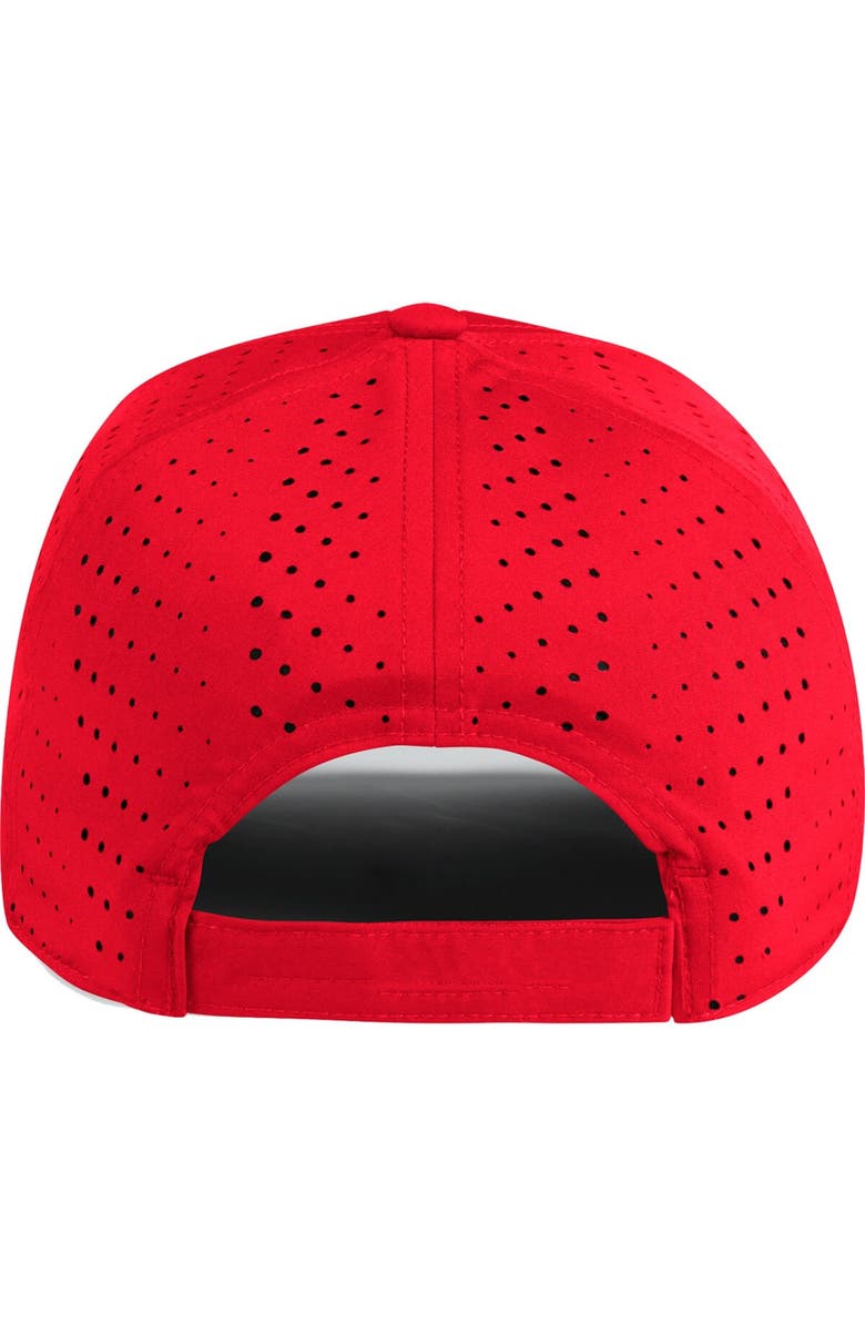 adidas Men's adidas Red Carolina Hurricanes Laser Perforated AEROREADY Adjustable Hat, Alternate, color, 