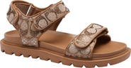COACH Brynn Crystal Signature Canvas Sandal