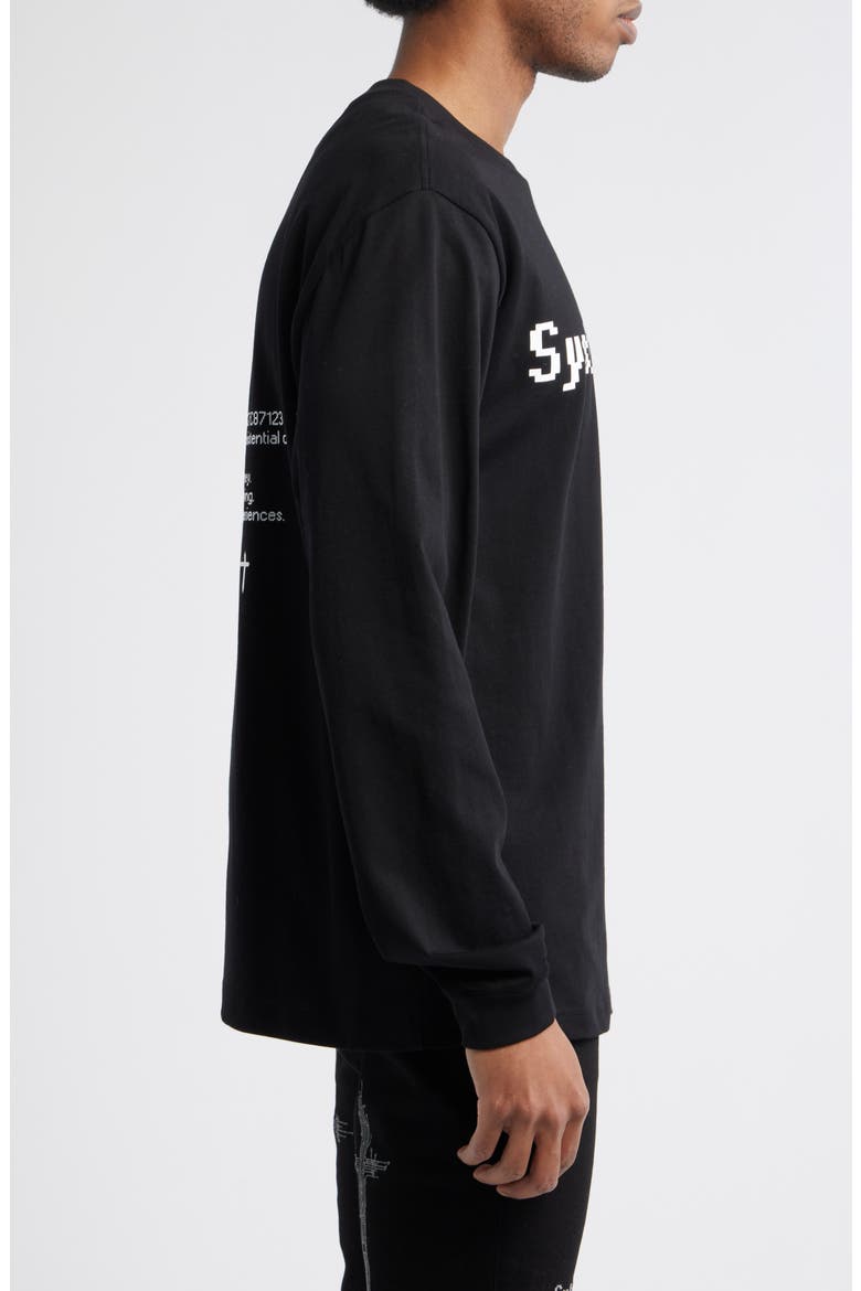 Lawrence Black System Error Long Sleeve Cotton Graphic T-Shirt, Alternate, color, BLACK SYSTEM ERROR