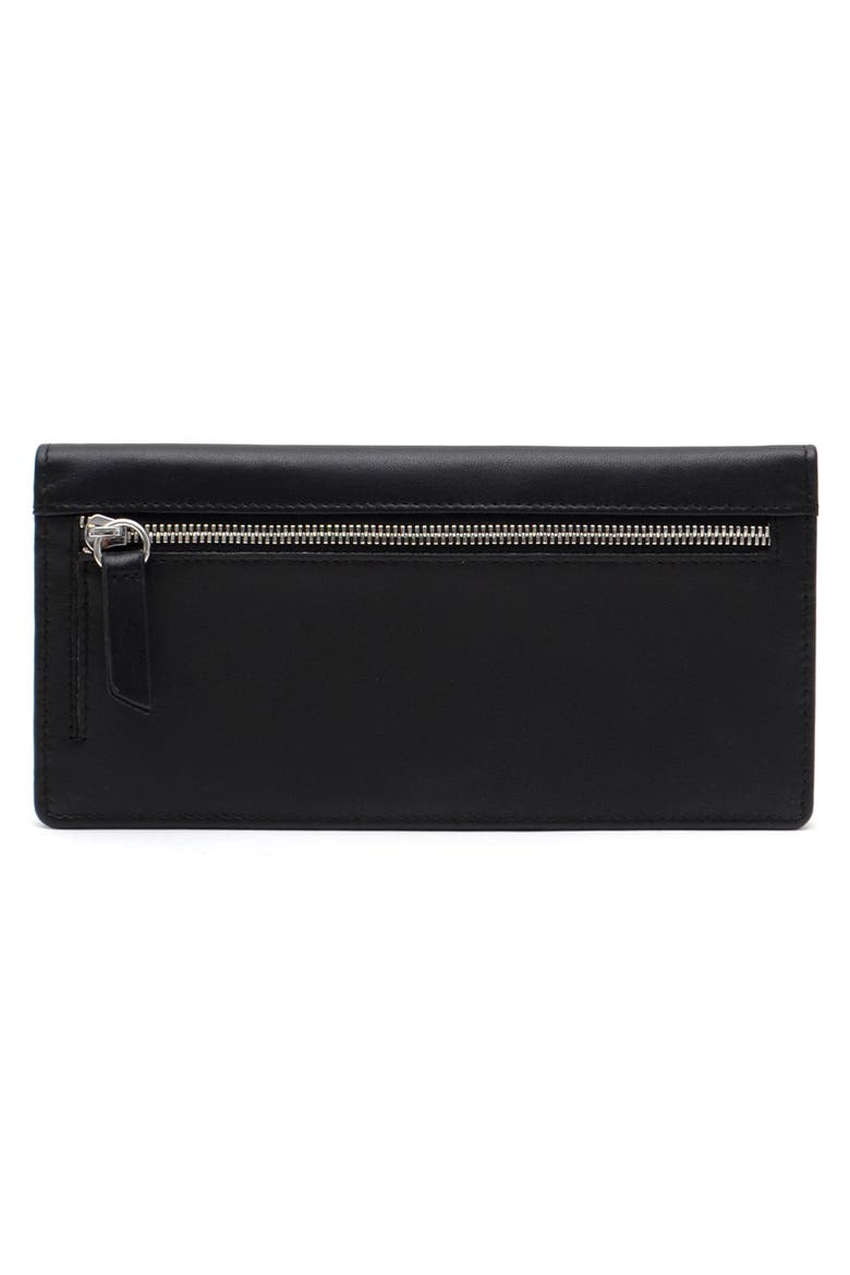 Anna Bifold Leather Wallet, Alternate, color, BLACK