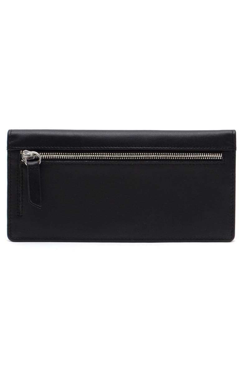 Thacker Anna Bifold Leather Wallet, Alternate, color, Black