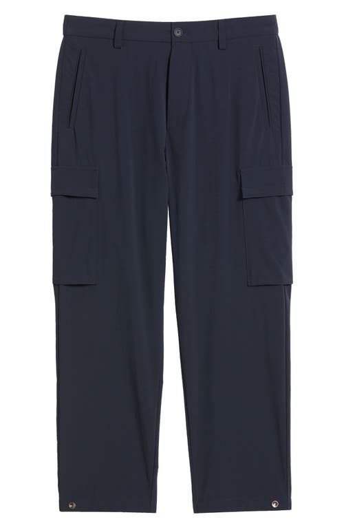 Shop Hugo Boss Boss Perin Stretch Nylon Cargo Pants In Dark Blue