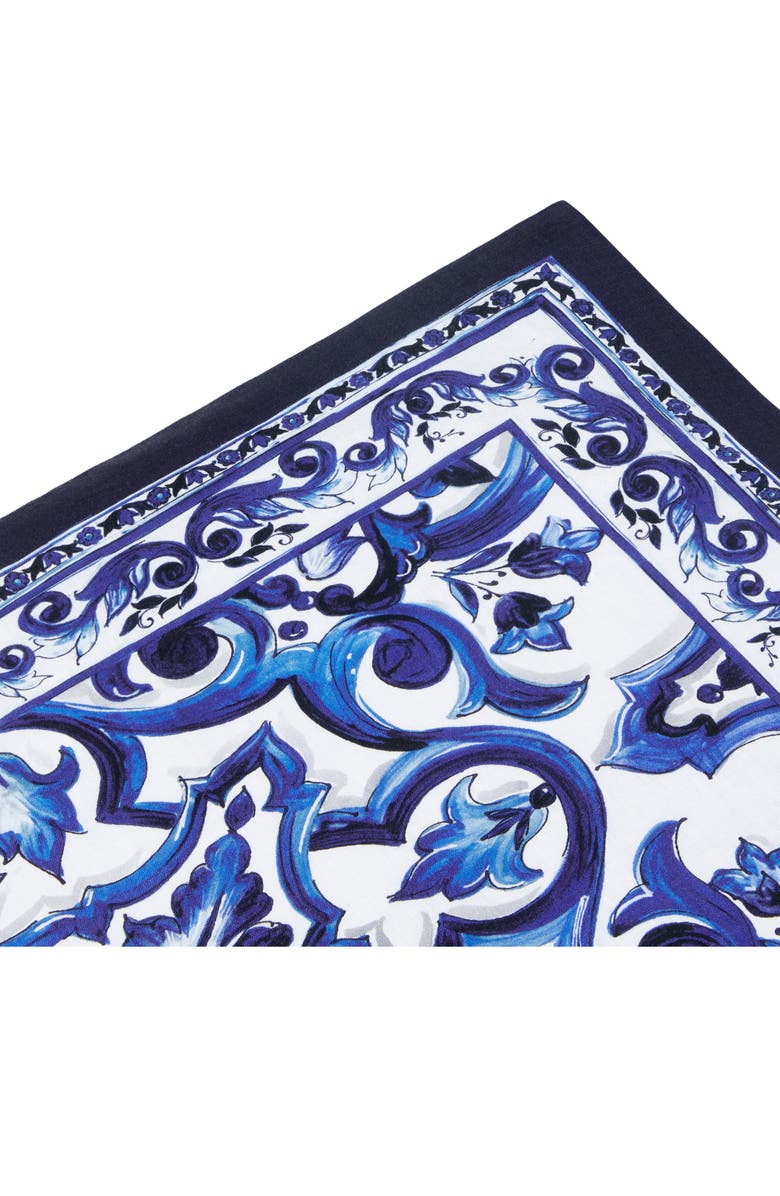 Dolce&Gabbana Blu Meditteraneo Linen Placemat & Napkin Set, Alternate, color, Medium Blue