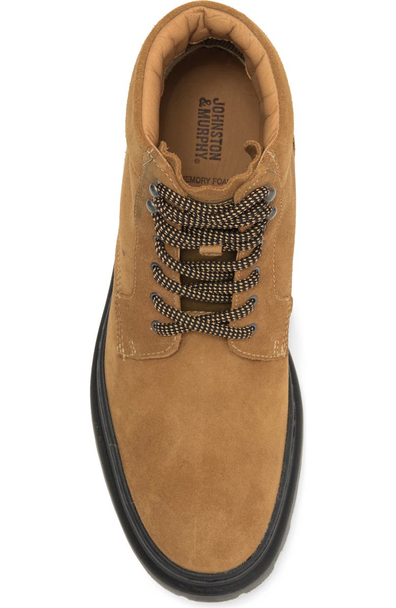 Johnston & Murphy Hutson Plain Toe Boot, Alternate, color, Camel Suede