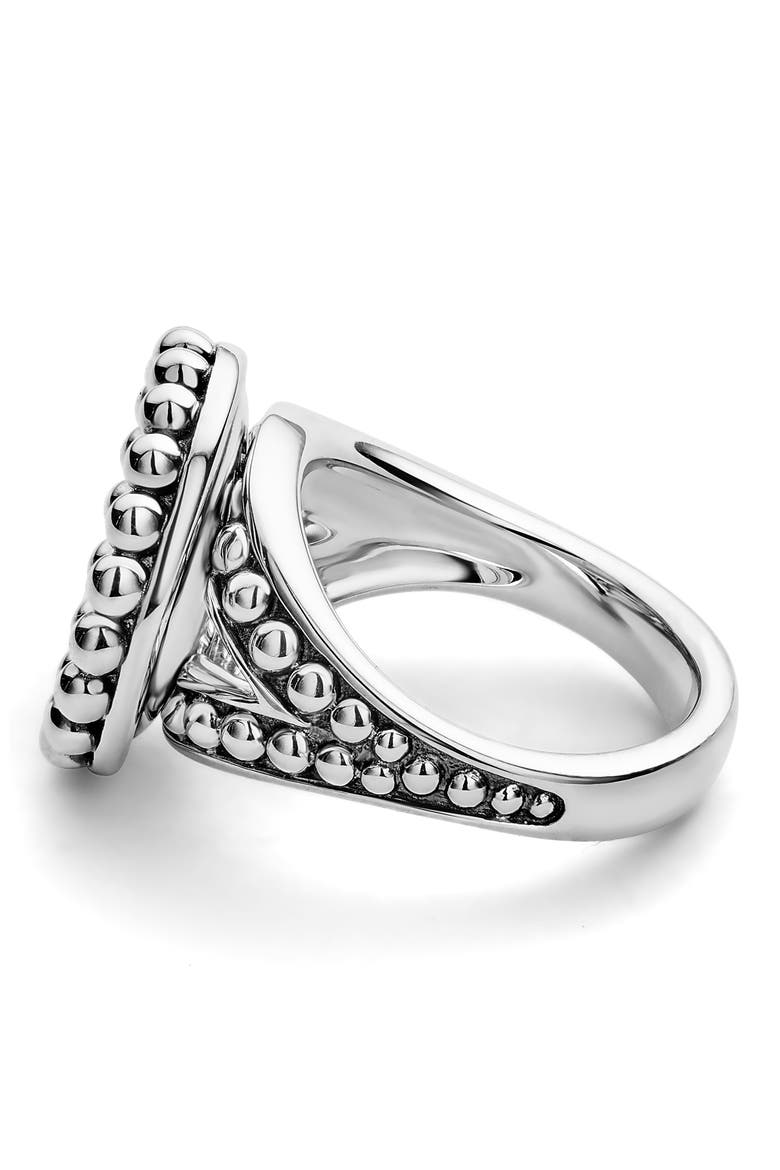 Maya Circle Ring, Alternate, color, SILVER/ ONYX