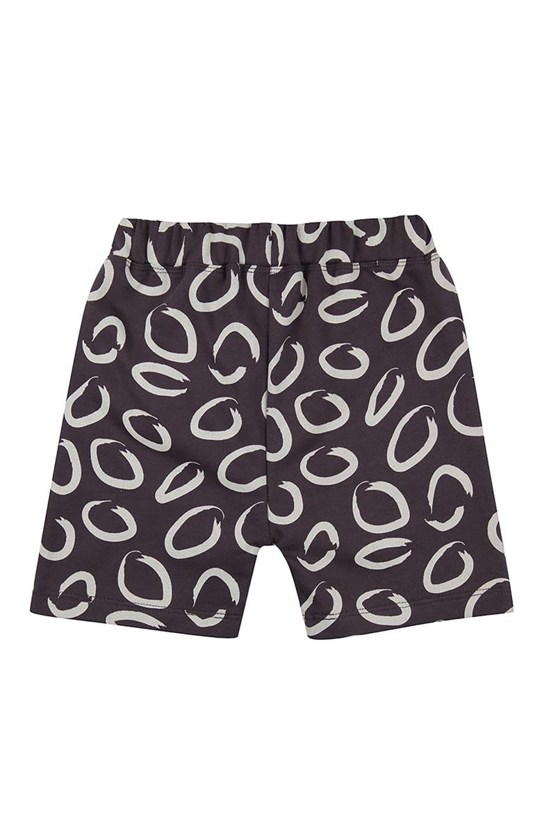 Turtledove London Kids Organic Cotton Eyespot Print Shorts, Alternate, color, Brown