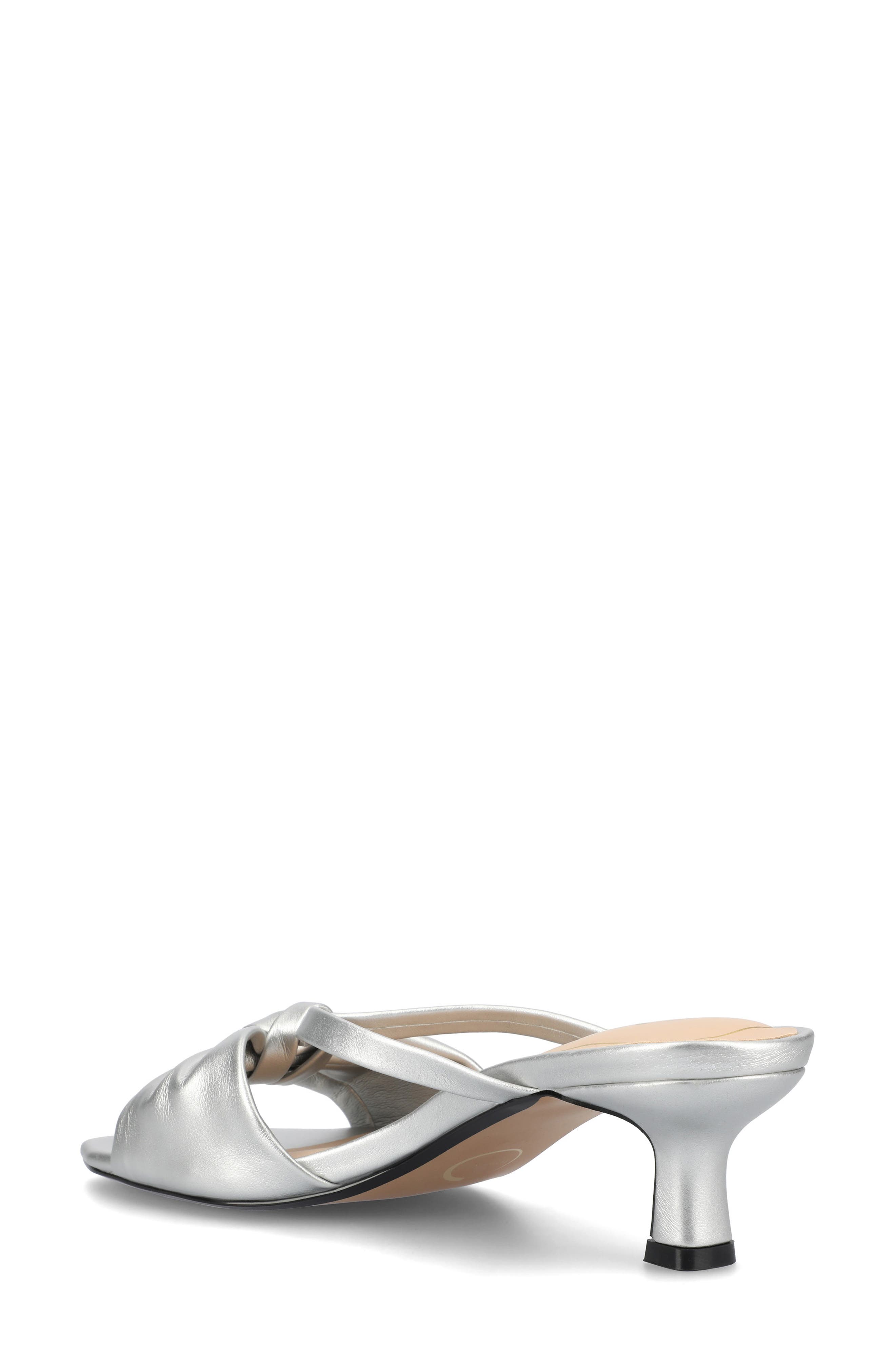 Starling Kitten Heel Sandal, Alternate, color, SILVER