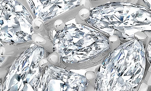 Crislu Cubic Zirconia Cluster Ring In Silver