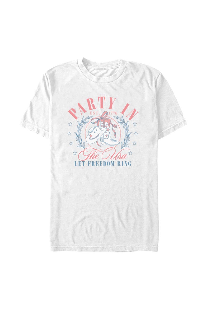 Men's Lost Gods USA Let Freedom Ring  Graphic T-Shirt, Main, color, White